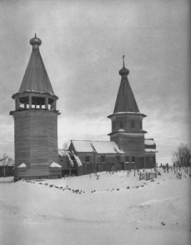 Церковь Варвары Великомученицы в Яндомозере — зимний погост