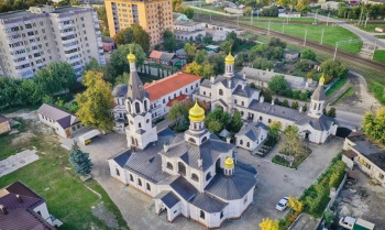 Свято-Никольский мужской монастырь в Гомеле: вид с высоты