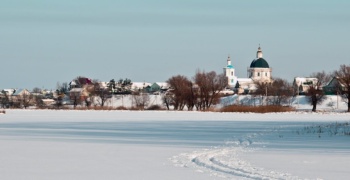 Покровский собор в Урюпинске — зимний пейзаж