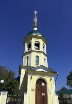 Колокольня Спасо-Преображенского храма в Иркутске