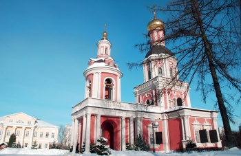 Храм Троицы Живоначальной в Свиблове - зимняя фотография