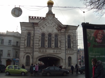 Знаменская башня с церковью Знамения Божией Матери в Ярославле