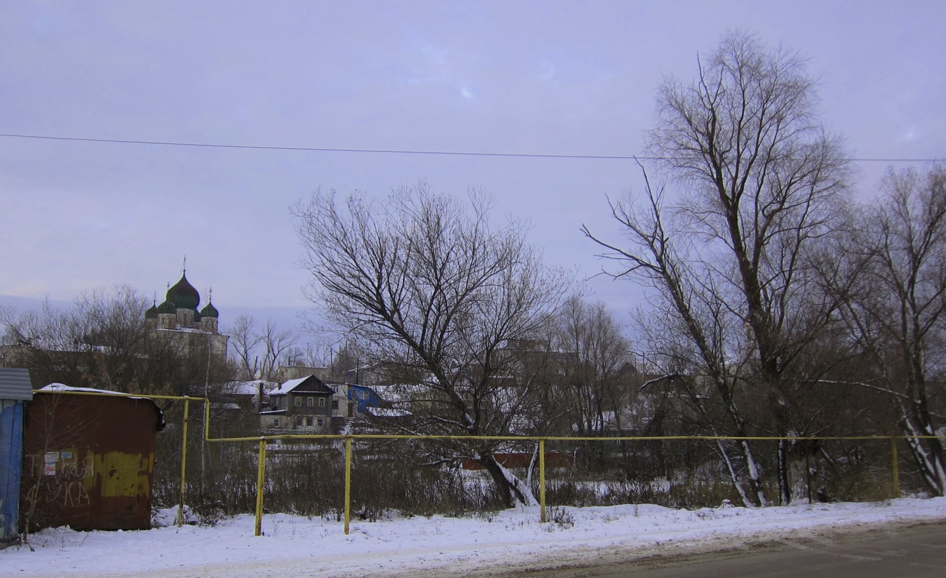 Спасо-Преображенский собор в Арзамасе - зимний вид
