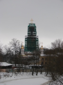 Воскресенская церковь на Смоленском кладбище Санкт-Петербурга