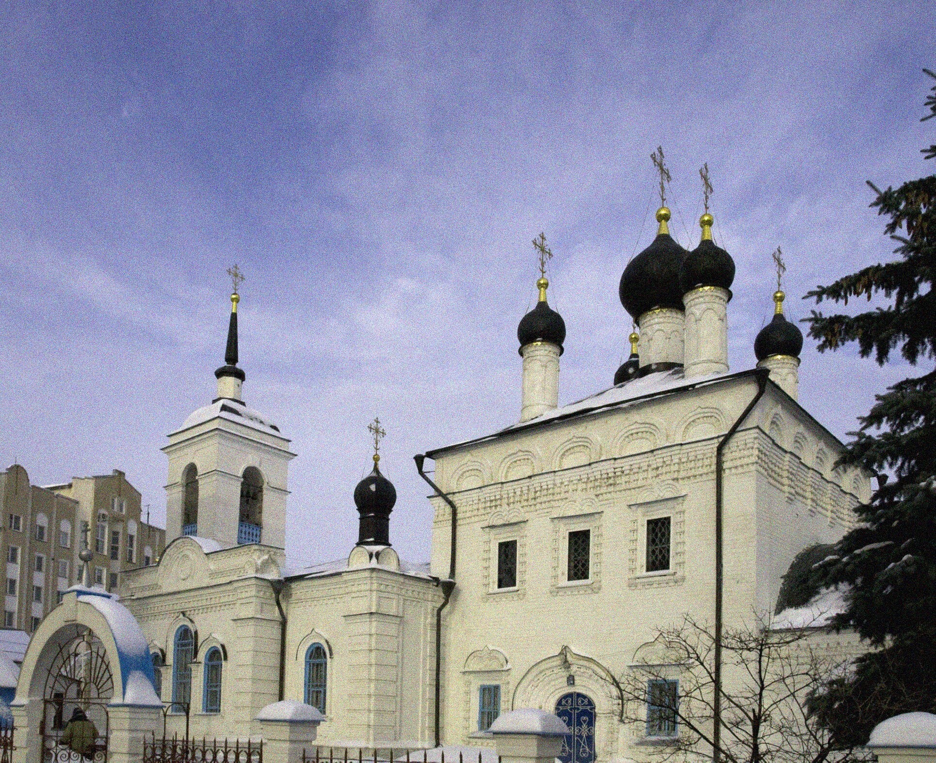 Кафедральный собор Иоанна Богослова в Саранске зимой