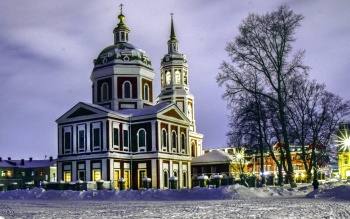 Спасский собор в Кирове: зимняя фотография