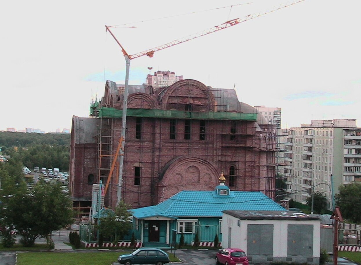 Строительство Храма Покрова Пресвятой Богородицы в Ясеневе