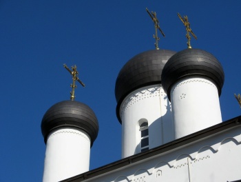 Церковь Преображения Господня в Тярлево - фотография куполов