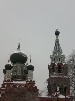 Храм во имя Всемилостивейшего Спаса в Нижнем Новгороде зимой