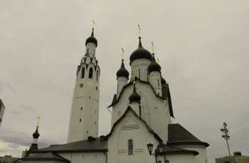 Зимний вид Церкви Архангела Михаила в селе Михайловка