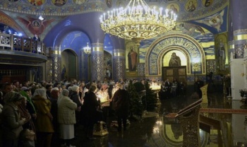 Интерьер Храма Нерукотворного Образа Христа Спасителя в Сочи