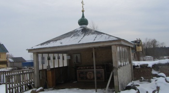 Часовня на Святом острове Андрусовской мужской пустыни