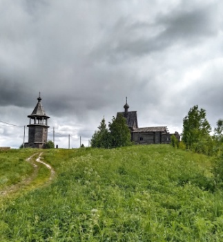 Георгиевская церковь в Верхней Паленьге - памятник деревянного зодчества