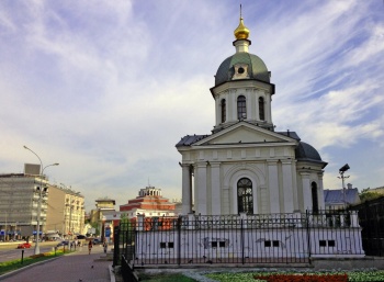 Часовня-памятник святых страстотерпцев Бориса и Глеба на Арбатской площади