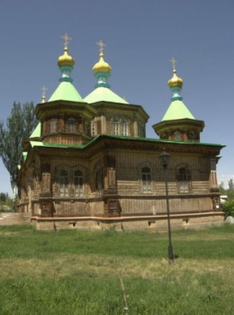 Свято-Троицкая православная церковь в городе Каракол