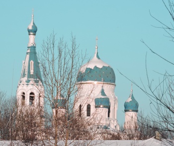 Покровский собор в Гатчине - зимняя фотография