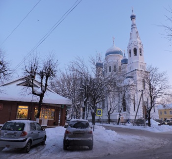 Покровский собор в Гатчине - зимний вид