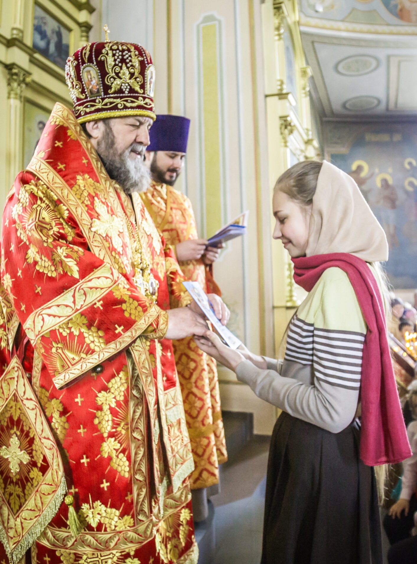 Торжественная церемония вручения церковной награды в Георгиевском храме Воткинска