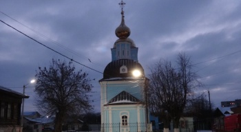 Успенская церковь в Муроме - зимний вечерний вид