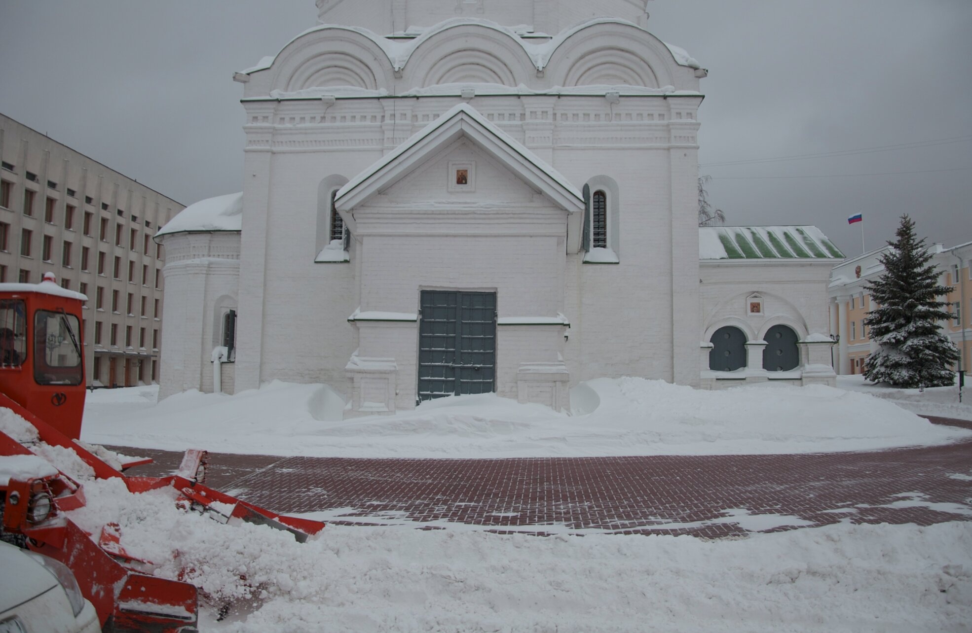 Михайло-Архангельский собор в Нижнем Новгороде - зимняя фотография