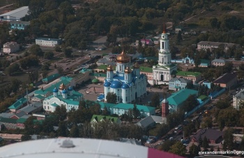 Задонский Рождество-Богородицкий мужской монастырь с высоты птичьего полёта