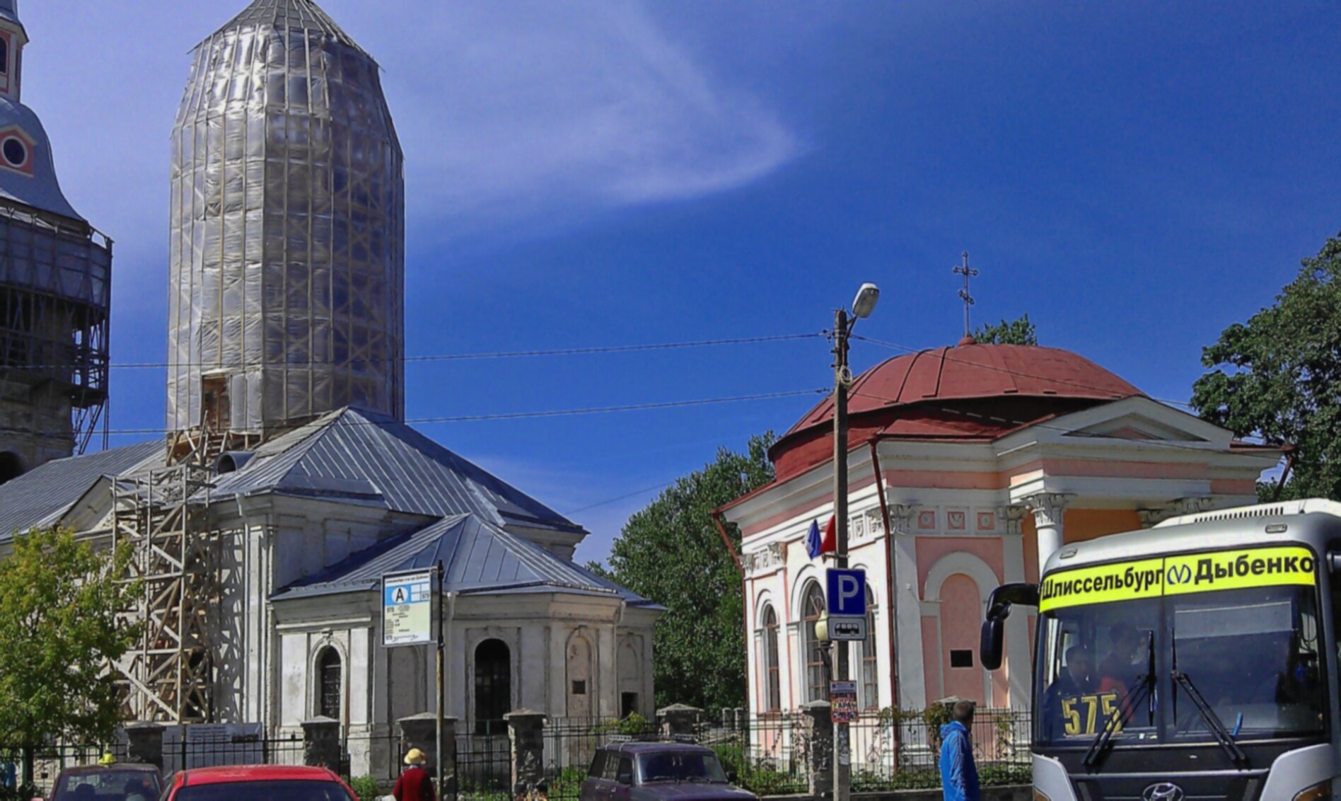 Благовещенский собор и Казанская часовня в Шлиссельбурге