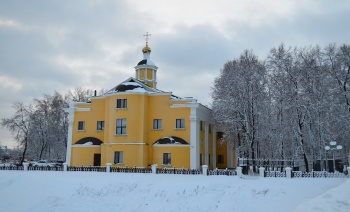 Церковь Илии Пророка в Рязани - зимняя фотография исторического храма