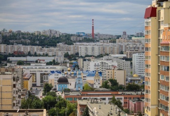 Панорамный вид на Белгород и Марфо-Мариинский монастырь