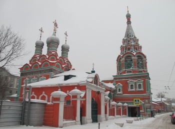 Храм Григория Неокесарийского на Полянке: зимняя фотография