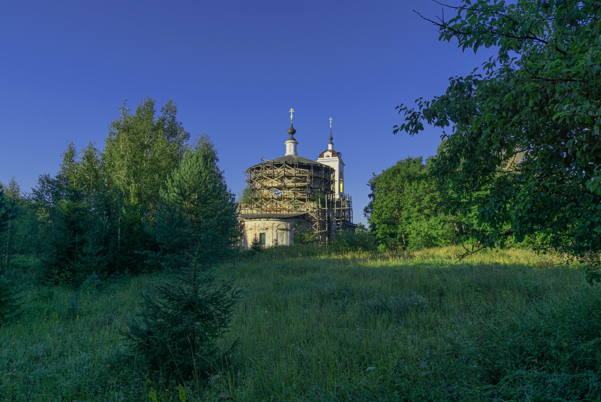 Церковь Покрова Богородицы в Ельцах - реставрация храма