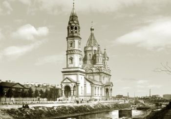 Мирониевская церковь Егерского полка в Санкт-Петербурге: историческое фото