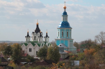 Собор Рождества Христова в Арзамасе - ночной вид