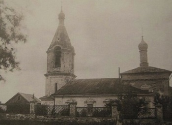 Храм Святителя Николая в Сабурове на исторической фотографии