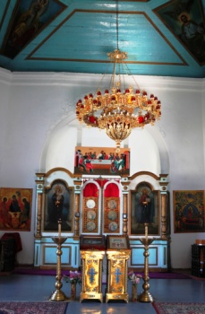 Интерьер храма Успения Пресвятой Богородицы в Сочи