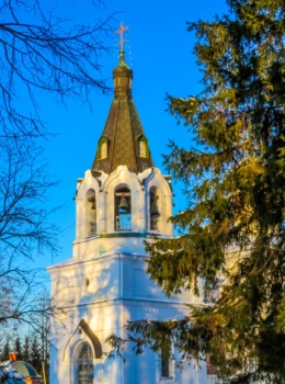 Колокольня Храма Спаса Нерукотворного в селе Прохорово