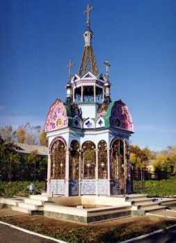 Преображенская железная часовня в городе Полевской