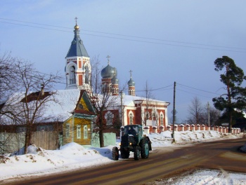 Храм Святой Великомученицы Екатерины в Ветлуге зимой