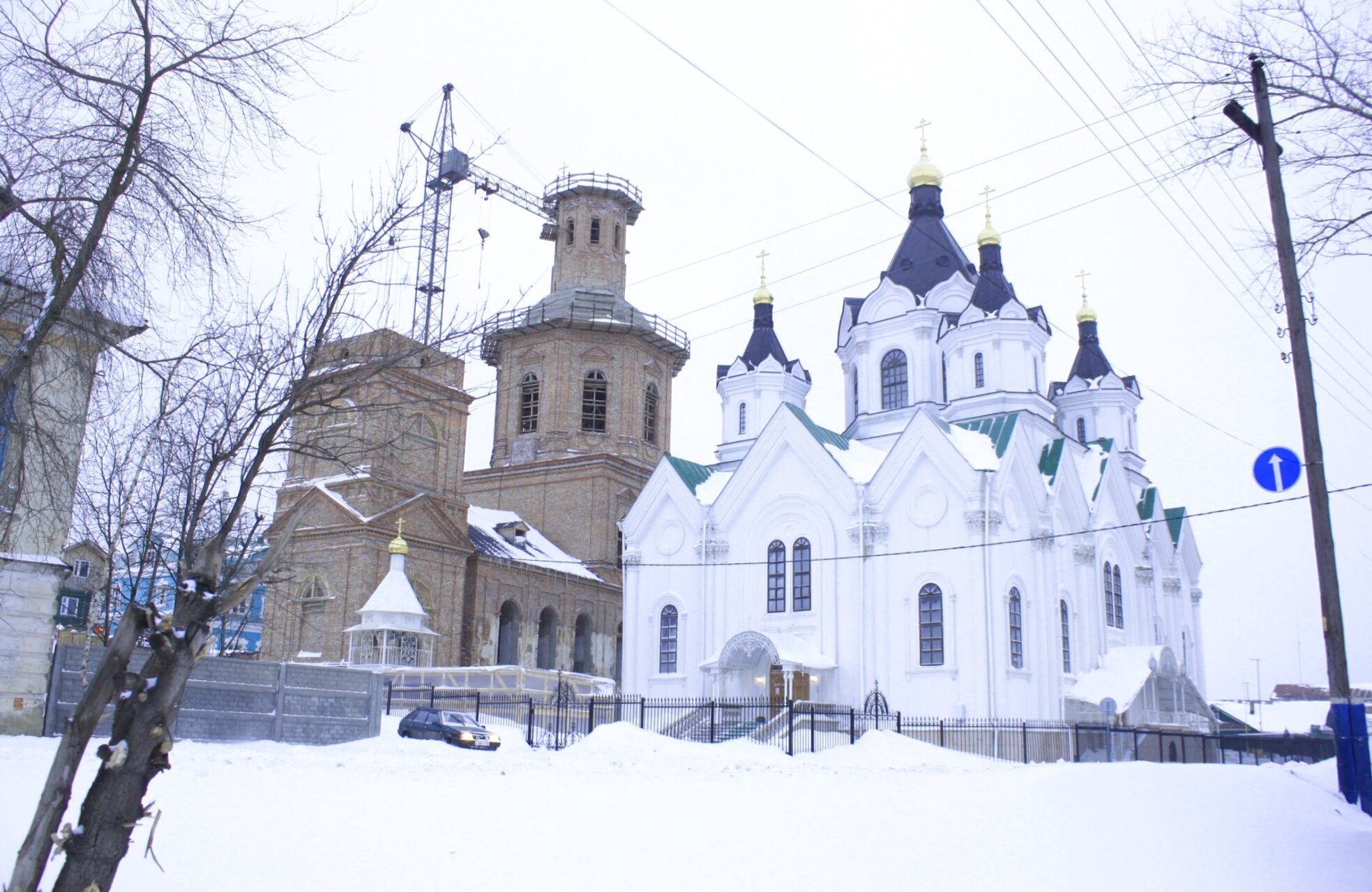 Храм Рождества Христова в Арзамасе: зимний пейзаж