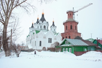 Христорождественская церковь в Арзамасе - зимний пейзаж