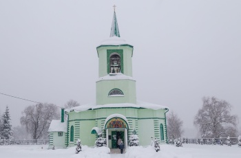 Духовская церковь в Дубровках - зимняя фотография
