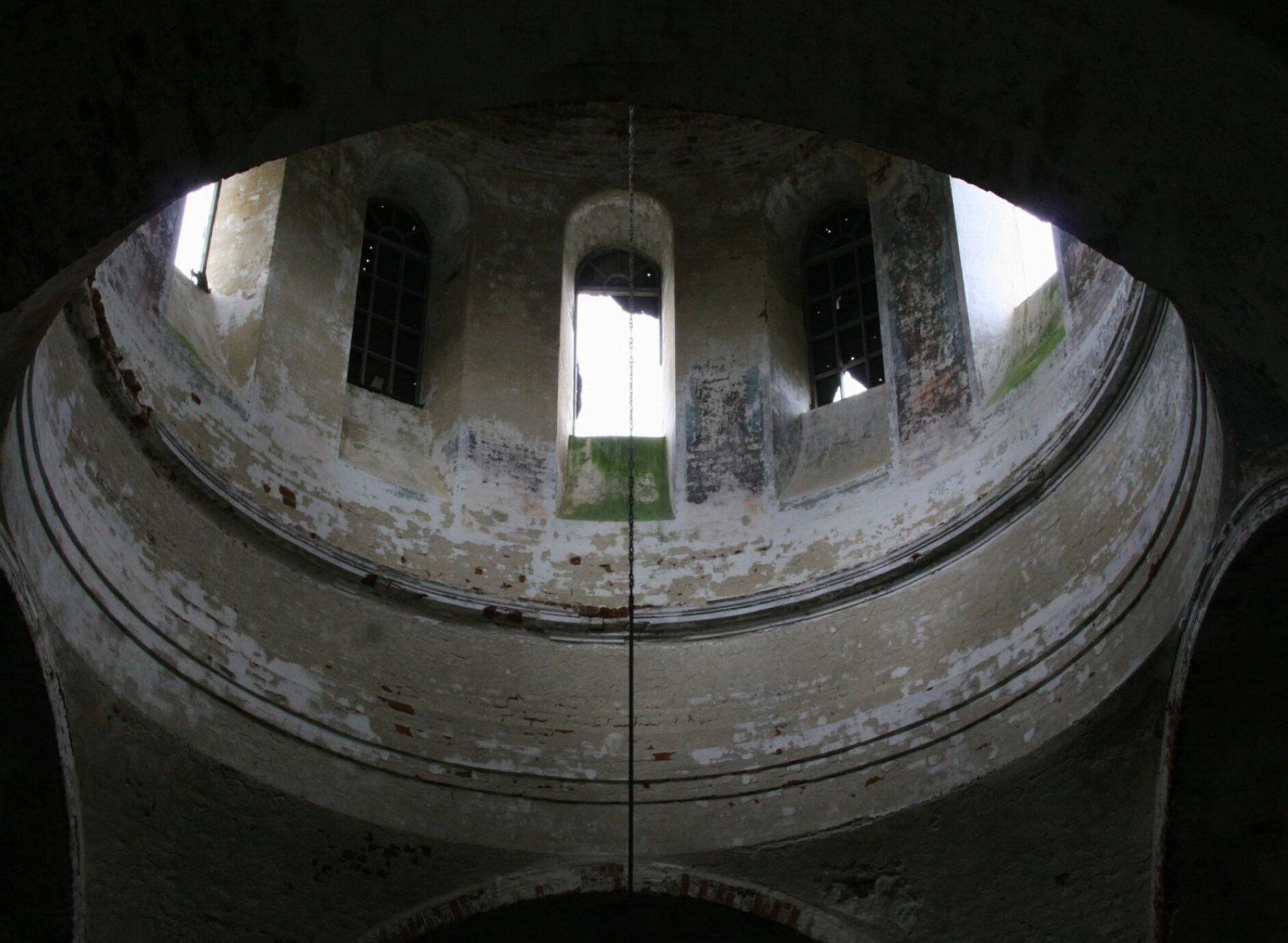 Интерьер купола Троицкой церкви в селе Микшино