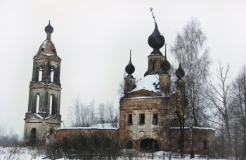 Церковь Покрова в Ширинье - зимняя фотография храма