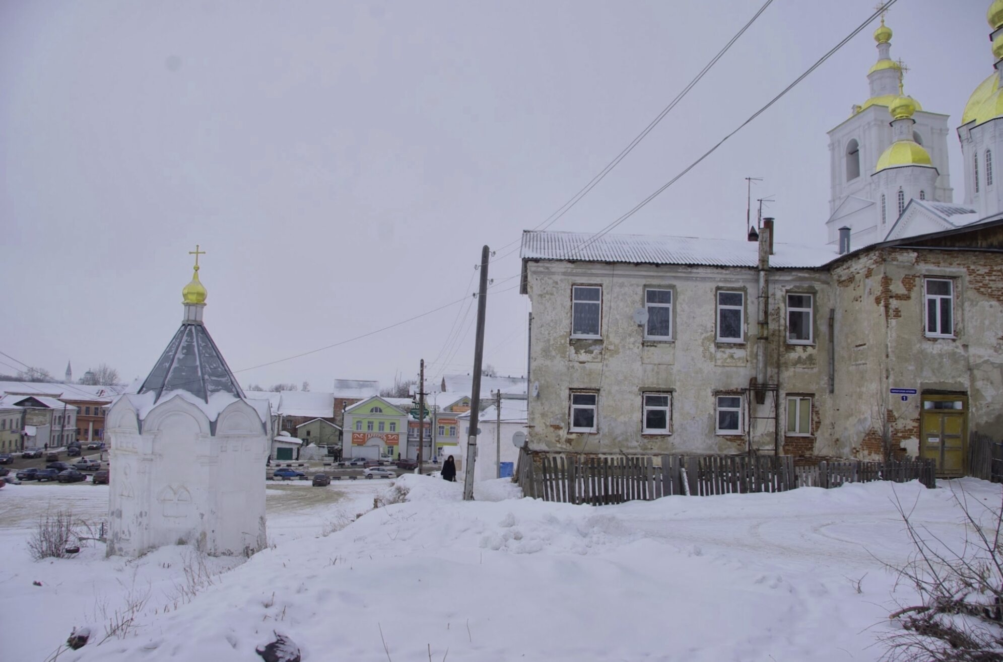 Благовещенская церковь в Арзамасе - зимняя фотография