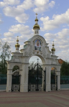 Фреска с изображением пророка и ангела в Свято-Троицком храме Батайска