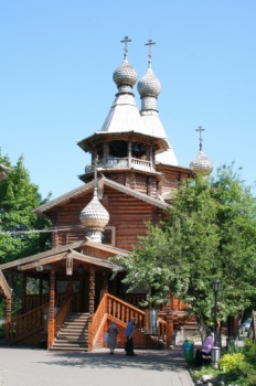 Храм Георгия Победоносца в Коптеве - деревянная православная святыня