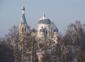 Покровский собор в Гатчине - зимний пейзаж