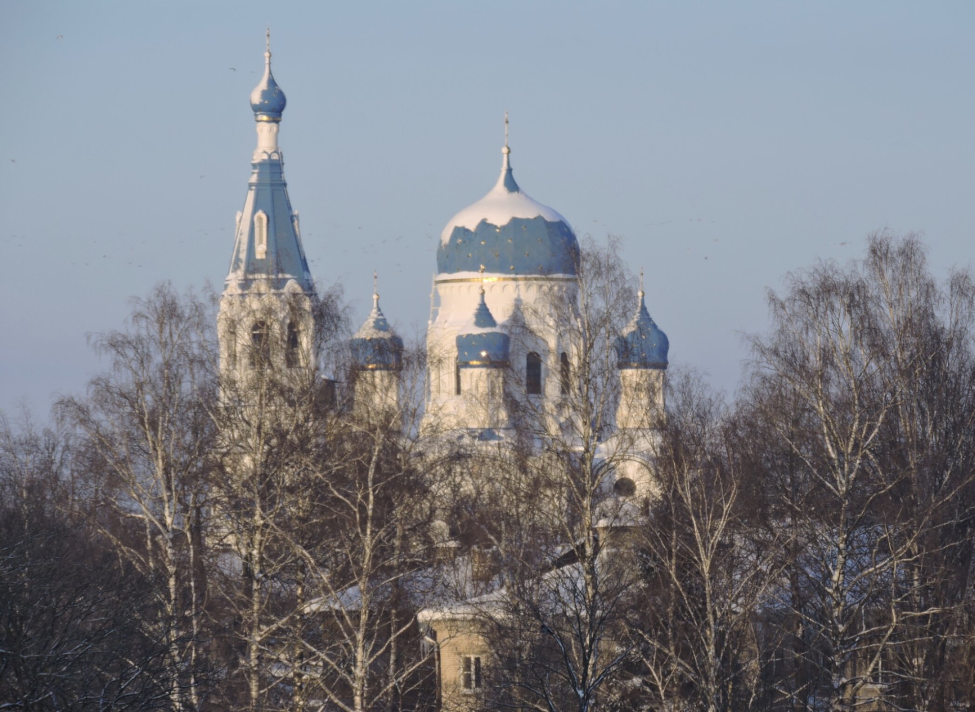 Покровский собор в Гатчине - зимний пейзаж