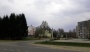 Храм и поселок Энергетик в пасмурный день
