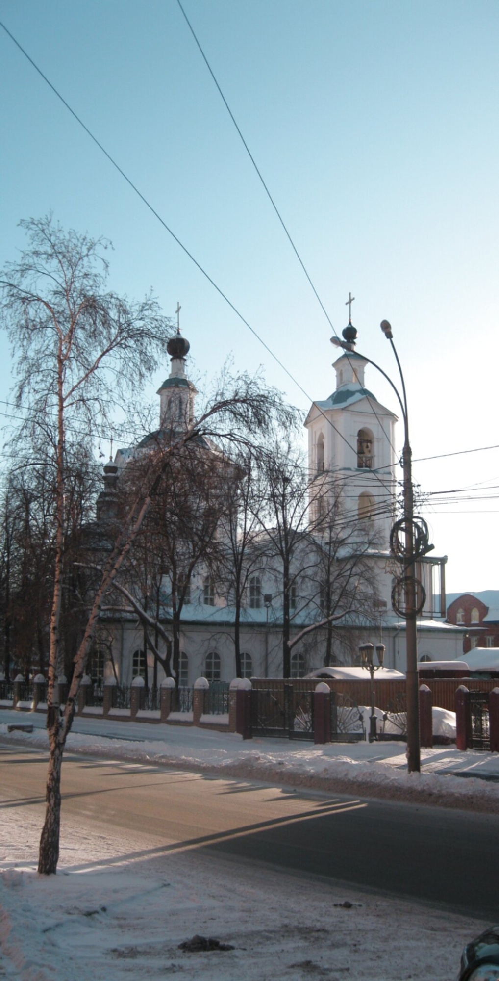 Храм Михаила Архангела в Тюмени - зимняя фотография