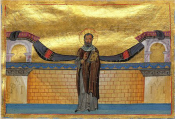 Икона святого Феодора Начертанного (Минологий Василия II)
